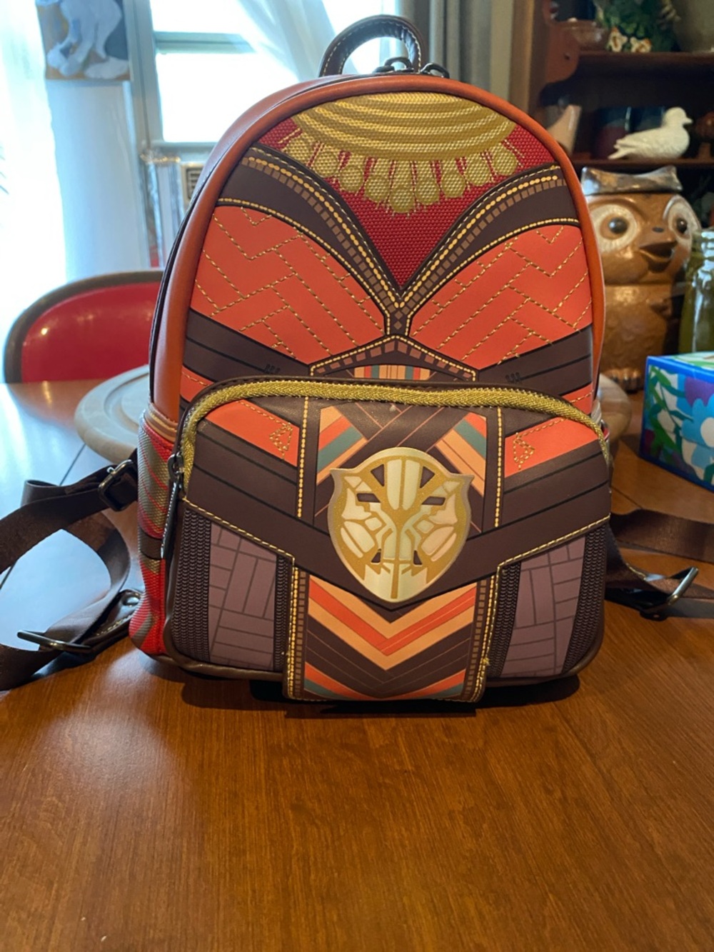 LOUNGEFLY Marvel Black Panther Okoye Cosplay Mini Backpack NWTO